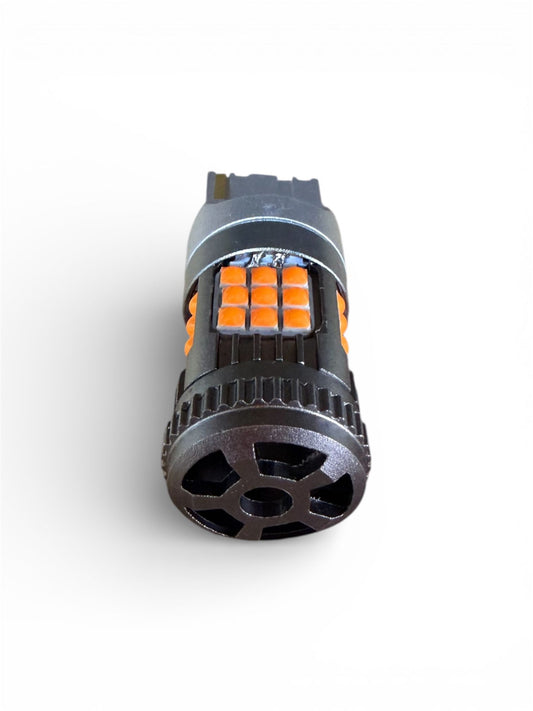 Bec LED Auto WY21W C-LED Portocaliu cu ventilator, CANBUS, Semnalizare, 12V, Plug & Play