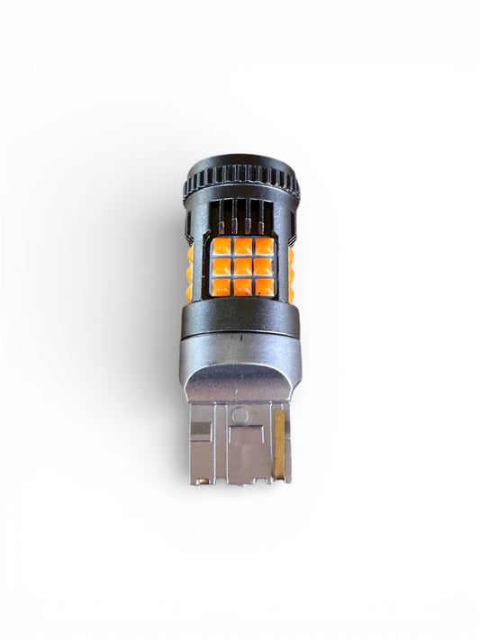 Bec LED Auto WY21W C-LED Portocaliu cu ventilator, CANBUS, Semnalizare, 12V, Plug & Play