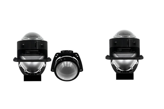 Set 2 Lupe BI-LED 3 inch C-LED PRO – 16.000 lumeni reali , faza scurta + faza lunga